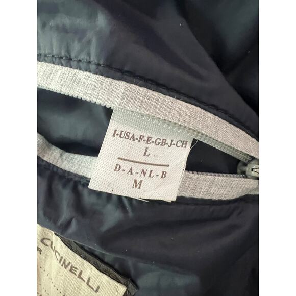 $7000 Brunello Cucinelli Brown Leather Puffer Jacket Removable Hood Men M/L - Picture 6 of 12